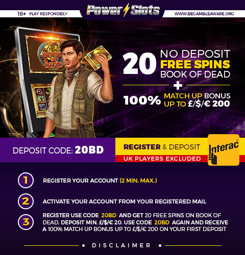100% up to 200 + 20 No Wager Free Spins