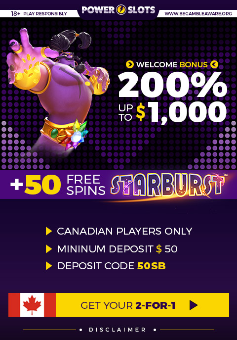 $1000 Bonus + 50 Free Spins | Power Slots Casino